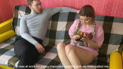 Bootyful Russian stepsister gets intimate with her stepbrother instead of guy from date site