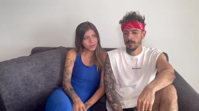 My latina girlfriend found out that I like her stepsister and made me roughly fuck her
