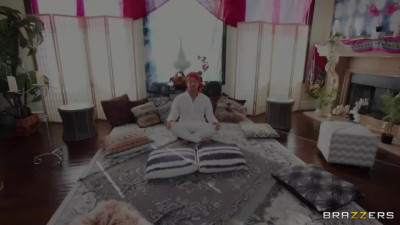 Hot interracial threesome with lustful bitches after a pleasant yoga class.