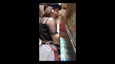Her first cum load which she couldn't swallow and just spat on a napkin