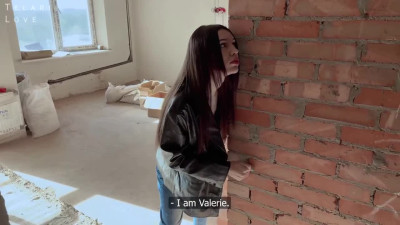 Guy let all the other workers go to have fun with this russian beauty and her throat