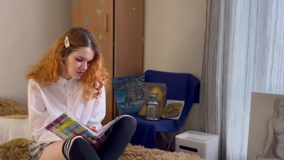 Red-haired stepsister can be persistent when she wants a dick