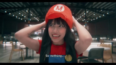 Super Mario girl teasing with her booty and giving head in POV