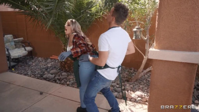 Sunday morning FFM fucking with busty La Sirena and Kayley Gunner