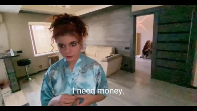Pretty Submissive Redhead Pays Off Her Debts With Her Tight Ass