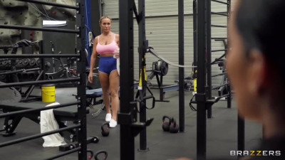 Gonzo Lesbian Perversions In the Gym With Two Gorgeous Busty Sporty Dykes