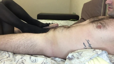 Sexy Slender Hottie Gets Her Pantyhose Torn And Sprayed With Cum After a Hot Fuck