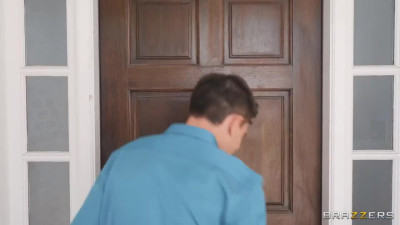 Latina is almost caught by her husband fucking with horny stepson