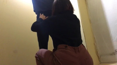 Lustful Russian girl gets a stranger's cock right in the entrance.