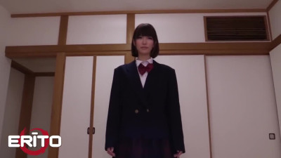 A fragile schoolgirl from Japan enjoys a hard fuck of her juicy pussy.