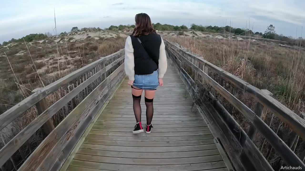 Watch Outdoor Creampie with a large-breasted French girl on the public beach Full. Duration: 10:59 | ePornBabe.