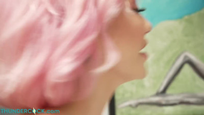 Lucky dude buries his BBC into pink-haired Adira Allure