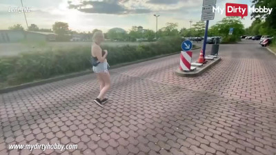 My German girlfriend begged me to fuck her in a public toilet and I agreed