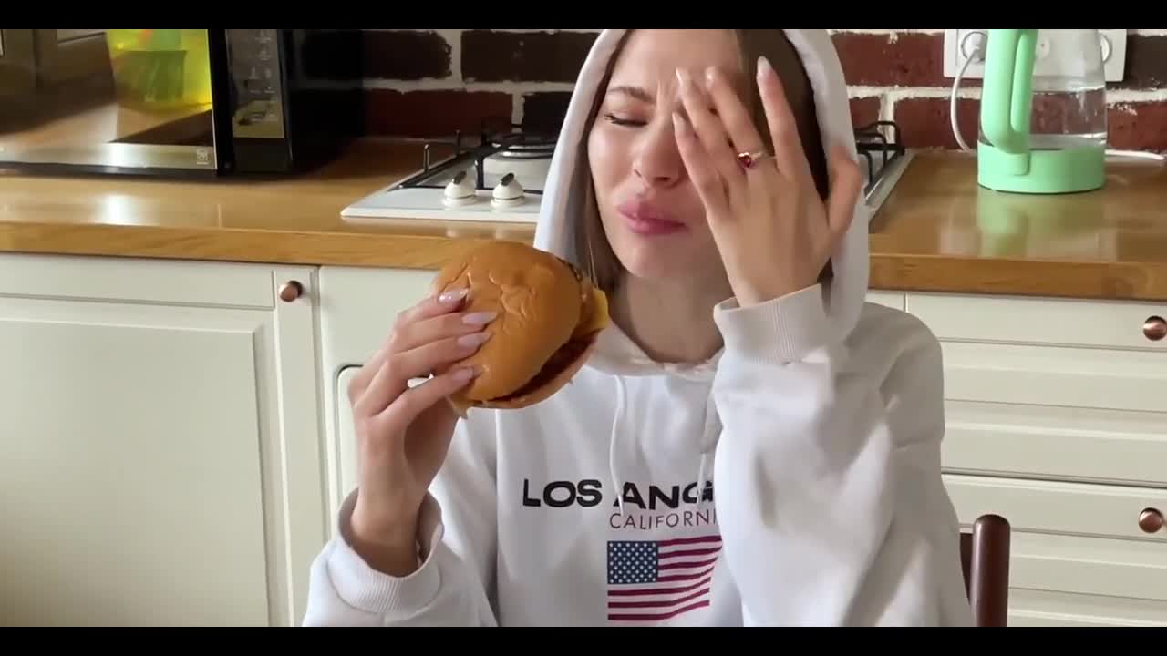 Watch Hot babe sucks dick to get cum on her California burger. Full. Duration: 08:58 | ePornBabe.