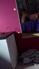 Home anal fuck on a bed with hot Latina with big ass