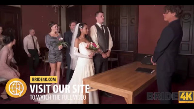A big-boobed bride cheats on her husband right after the wedding with a stranger.