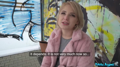 Belgium blondie is ready to show how slutty she can be for money