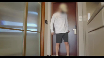 Slim Hot Asian Pays the Delivery Guy With Hot Blowjob And Standing Doggy Fuck