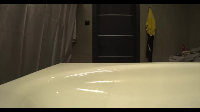 Hot Muscular Fit Wife Fucks With Her Husband's Friend In the Bathroom Unaware Of Spy Cameras