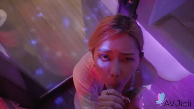 Blonde Chinese Girl Can't Stand Rough Fucking.