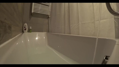 Unfaithful wife fucks with a neighbor in the bathroom