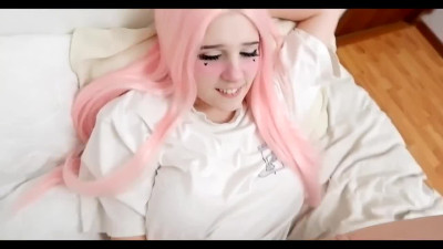 Teen with pink hair craves anal penetration