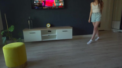My stepsister prevented me from watching cartoons, so I had to fuck her