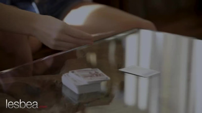 Playing cards with my lesbian girlfriend and she lost her pussy