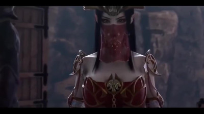 3D Dark Elf girl gets spitroasted