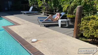 Teen shouldn't have worn such a small bikini if she didn't want to be fucked