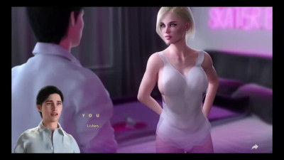 Cartoon beauty caresses the shaved pussy of her big-boobed girlfriend
