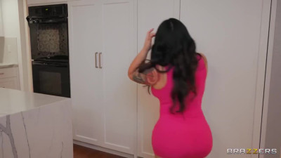 Asian MILF dreamed of a white dick and now she is cheating on her husband in the kitchen