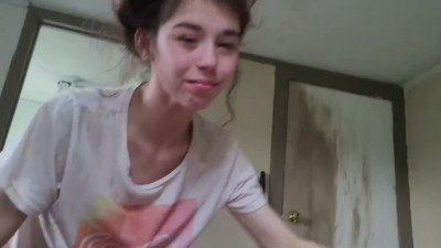 Amateur POV video with a couple who loves anal sex