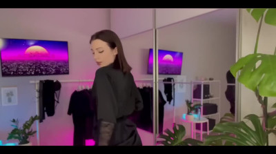 Bored teen plays and spanks her pussy.