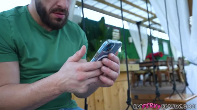 Lila Love fucks with her stepbrother on a swing