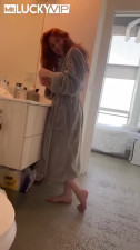 Lacey Lennon skillfully caresses the penis with her hands and dirty mouth