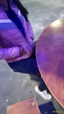 Latina gal gets picked up in a cafe and does escort job in the park.