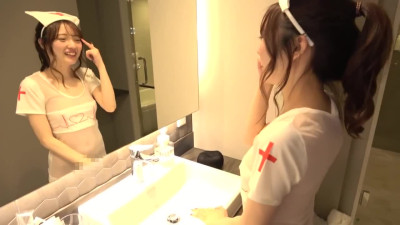 Cute Japanese nurse girl brings health through nice sex.