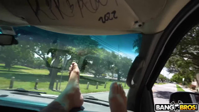Aroused Alexa Kiss gets fucked on cam in the bang bus.