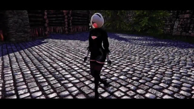 3D Porn  Animation: Busty Blonde Android 2B Gets Impregnated By An Awful Monster In the Village