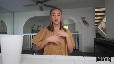 Playful petite teen swallows fat cock in 69 pose (Dakota Tyler)