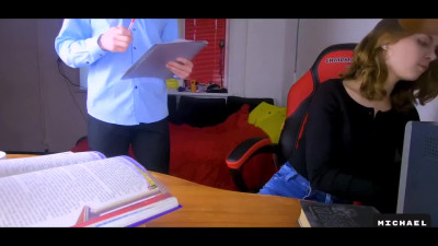 Russian schoolgirl begs teacher for Anal Lesson [POV]