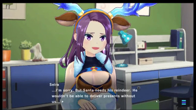 Big-breasted teen gets hot creampie in hentai game
