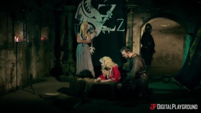 Tina Kay, Rebecca More and Danny D have a dirty threesome in Game of Thrones style