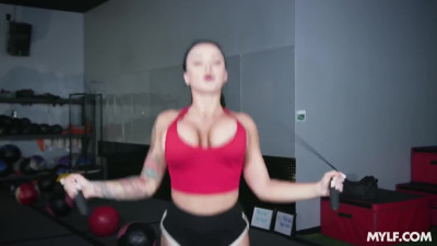 Sex fitness lessons from hot busty MILF