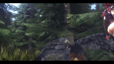 Assumi gets the attention from wolves - WOW 3d porn