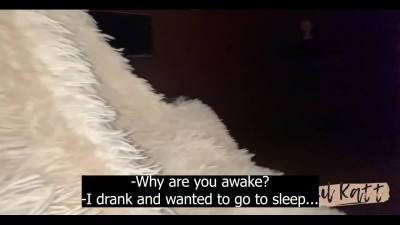 Vulgar stepmom came to say goodnight to my virile cock