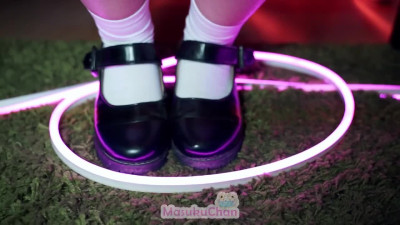 Asian Alice in Wonderland cosplay featuring cute teen Masuku Chan