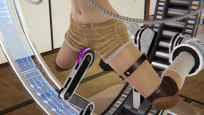 Yuffie from Final Fantasy is fucked hard in sex machine