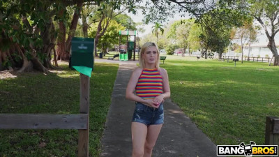 Petite Blonde Teen Gets Acquainted With Jay Bangher's BBC In the Bang Bus